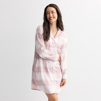 Women's Sonoma Goods For Life® Flannel Boyfriend Sleepshirt