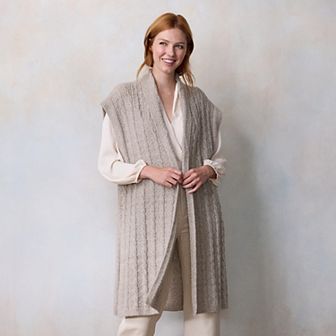 Women's LC Lauren Conrad Cable Knit Topper