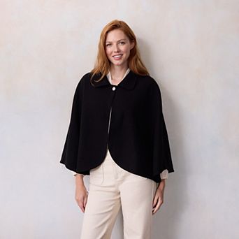 Women's LC Lauren Conrad Collar & Button Cape