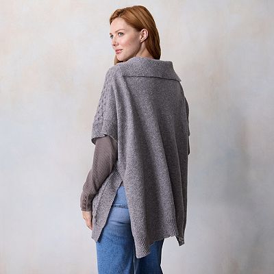 Women's LC Lauren Conrad Honeycomb Poncho
