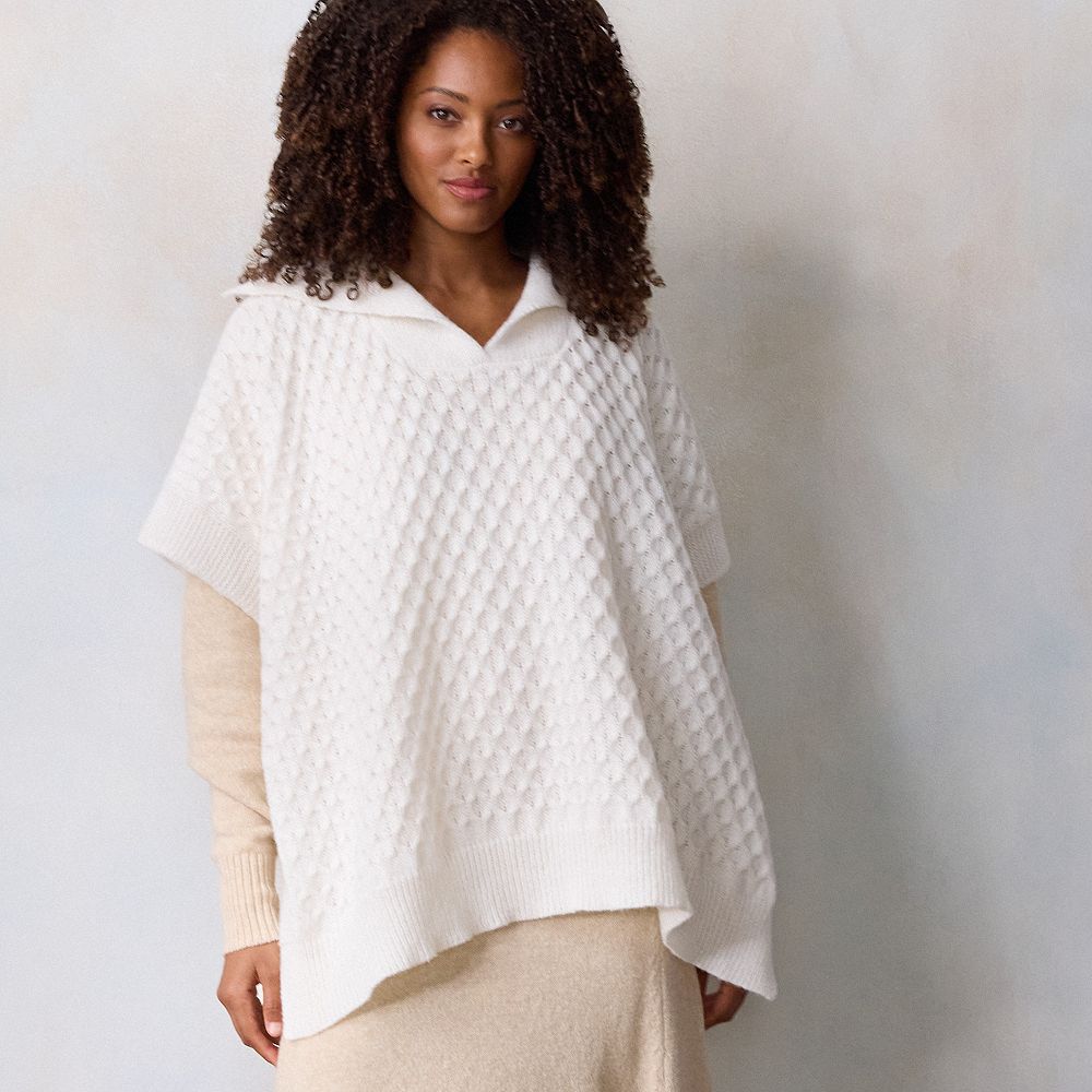 Women's LC Lauren Conrad Honeycomb Poncho