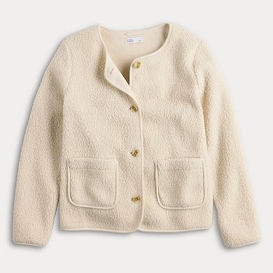Women's Croft & Barrow® Cozy Lady Jacket
