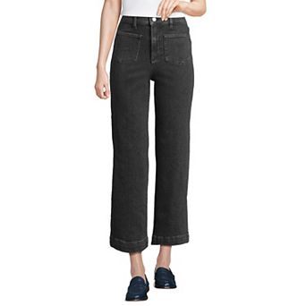 Women's Lands' End Soft Denim High Rise Crop Jeans