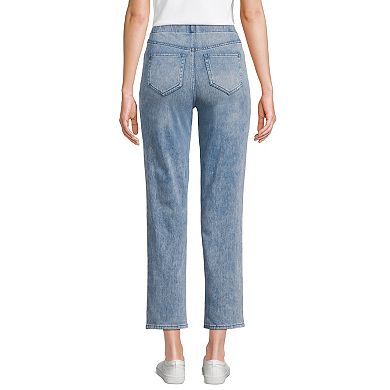 Women's Lands' End Tall Starfish High Rise Straight Crop Jeans