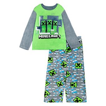 Boys 6-12 Minecraft "Minecraft Cave" 2 pc Pajama Top & Pajama Bottoms Set