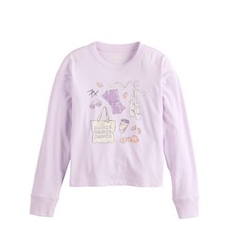 Girls 6-20 SO® Long Sleeve Boxy Graphic Tee in Regular & Plus Size