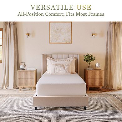 Merrick Lane Mattress in a Box with Four Foam Layers, Cooling Gel, Green Tea