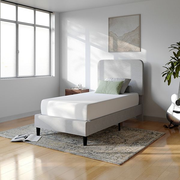 Emma and Oliver Three-Layer Memory Foam Mattress with Green Tea Infusion and Cooling Gel - White (QUEEN)