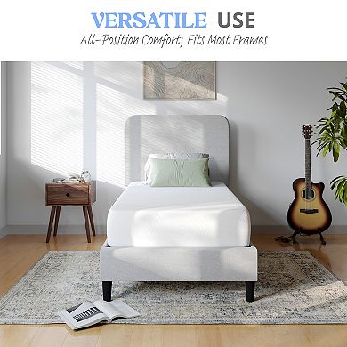 Emma and Oliver Three-Layer Memory Foam Mattress with Green Tea Infusion and Cooling Gel