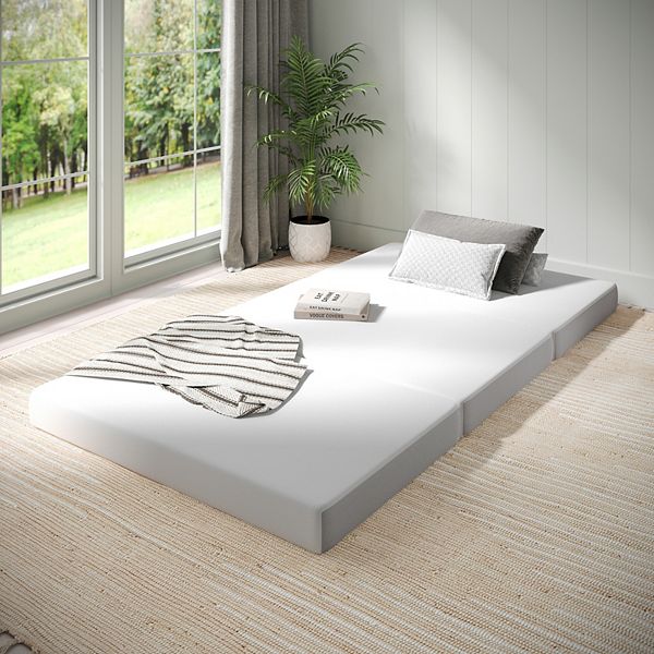 Emma and Oliver Tri-Fold Cooling Memory Foam Mattress in a Box