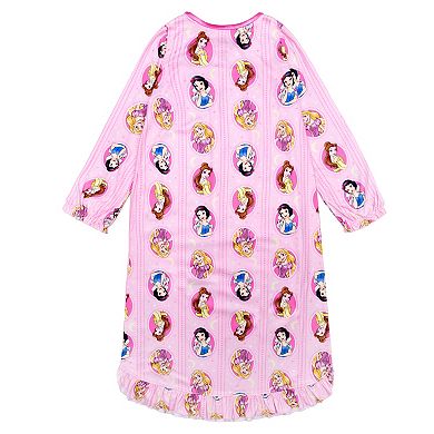 Girls 4-8 Disney Princess Belle, Cinderella & Snow White "Starry Night" Long Sleeve Nightgown