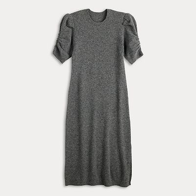 nine west ruched dress NWT Nine West long sleeve bodycon ruched dress womans size small