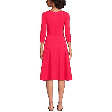Petite Lands' End Starfish 3/4 Sleeve Dress