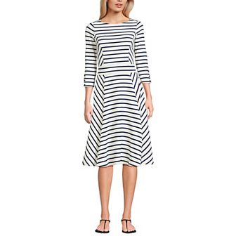 Women's Lands' End Starfish 3/4 Sleeve Dress