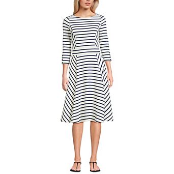 Women's Lands' End Starfish 3/4 Sleeve Dress