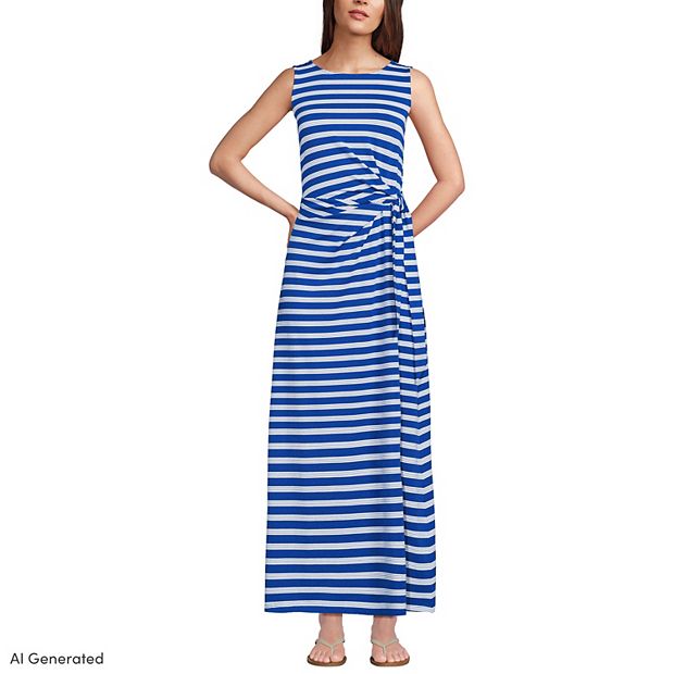 petite blue maxi dress Cornelia Poplin Maxi Dress