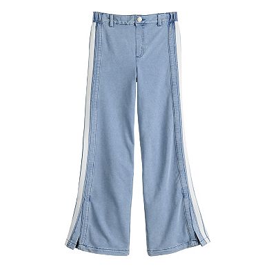 Girls 7-16 Limited Too Knit Denim Wide Leg Jeans