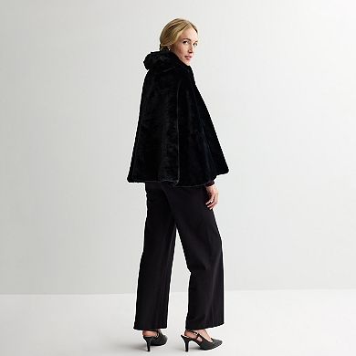 Women's Nine West All-Over Faux Fur Cape