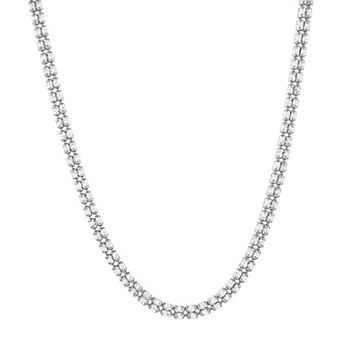 NYC Sterling Sterling Silver 4 mm Ice Chain Necklace