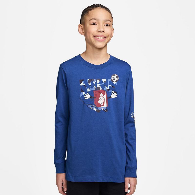Boys 8-20 Nike Long Sleeve Graphic Tee, Boy's, 