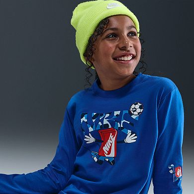 Boys Nike Long Sleeve Graphic Tee