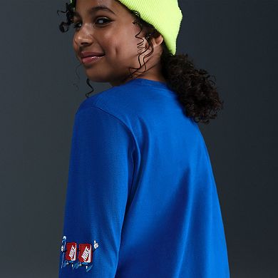 Boys Nike Long Sleeve Graphic Tee