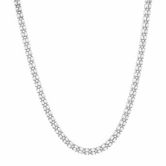 NYC Sterling Sterling Silver 4 mm High Polish Ice Chain Necklace