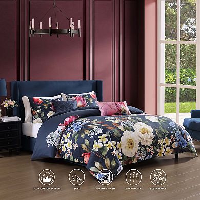 Bebejan Renaissance 100% Cotton Sateen 5 Piece Reversible Comforter Set