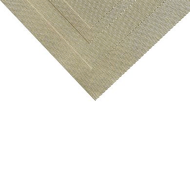Dainty Home Sonata Woven Vinyl Reversible Rectangular Placemat Set Of 4