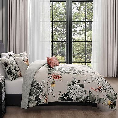Bebejan Vintage Bloom 100% Cotton Sateen 5 Piece Reversible Comforter Set