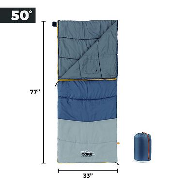 CORE® 50F Rectangle Sleeping Bag