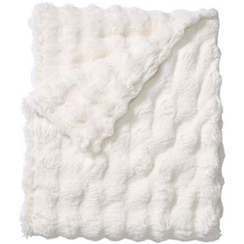 BrylaneHome Cascade Ultra Fine Faux Fur Throw