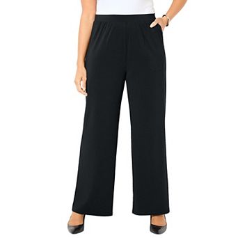 Catherines Women's Plus Size Dream Drape Pull-On Knit Pant