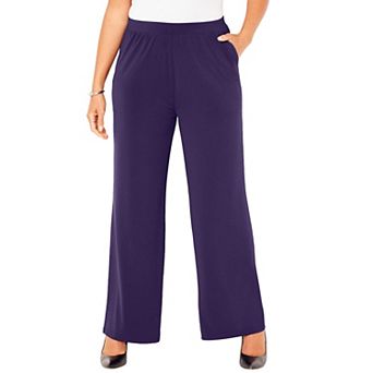 Catherines Women's Plus Size Dream Drape Pull-On Knit Pant
