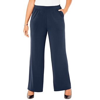 Catherines Women's Plus Size Dream Drape Pull-On Knit Pant