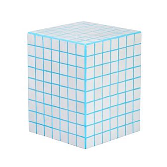 Callista Modern Bohemian Ceramic Tiled Rectangle End Table
