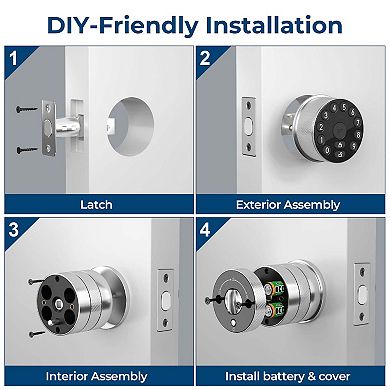 Electronic Door Lock with Keypad and Key