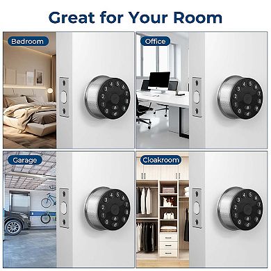 Electronic Door Lock with Keypad and Key