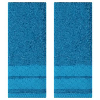 Cotton Soft Decorative Hand Towels, Geometry Pattern Hand Towel for Bathroom, Kitchen, Hotel