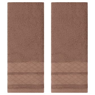 Cotton Soft Decorative Hand Towels, Geometry Pattern Hand Towel for Bathroom, Kitchen, Hotel