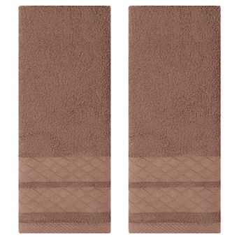 Cotton Soft Decorative Hand Towels, Geometry Pattern Hand Towel for Bathroom, Kitchen, Hotel