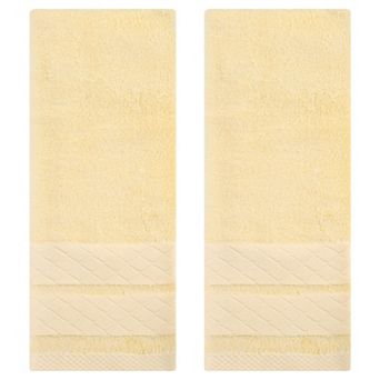 Cotton Soft Decorative Hand Towels, Geometry Pattern Hand Towel for Bathroom, Kitchen, Hotel