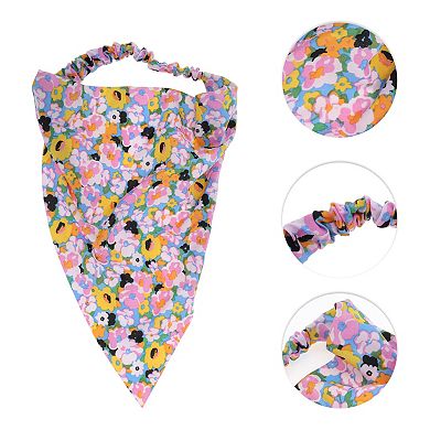 Colorful Floral Elastic Headwrap for Women 1 Pc