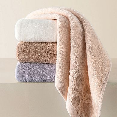 Cotton Jacquard Hand Towels, Home Soft Absorbent Hand Towel for Bathroom, Face, Gym and Spa 4 Pack