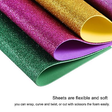 Colorful EVA Foam Sheets 7.8 x 11.8 Inch 2mm Thickness for Crafts DIY, 2 Set