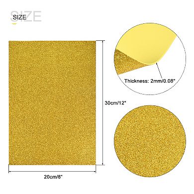 Colorful EVA Foam Sheets 7.8 x 11.8 Inch 2mm Thickness for Crafts DIY, 1 Set