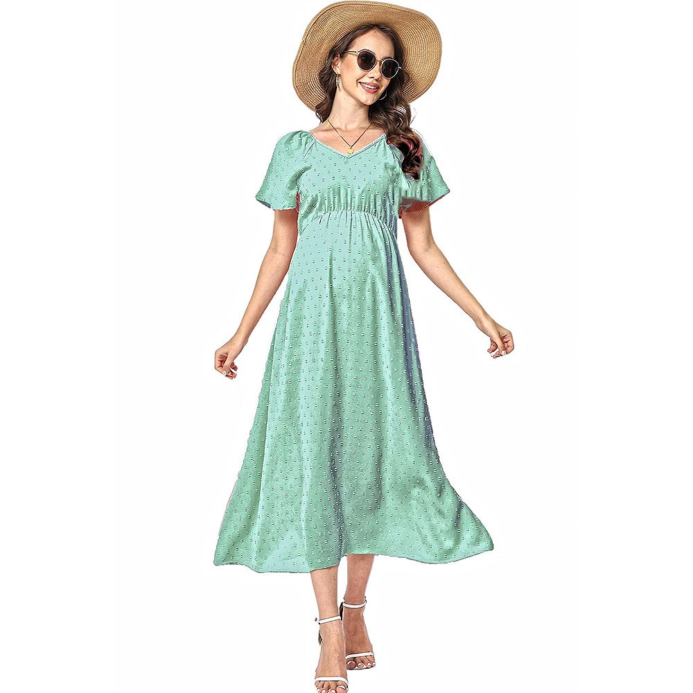 viridian green prom dress Dark Hunter Sleek Satin V-Neck For With Beading And L homesteading