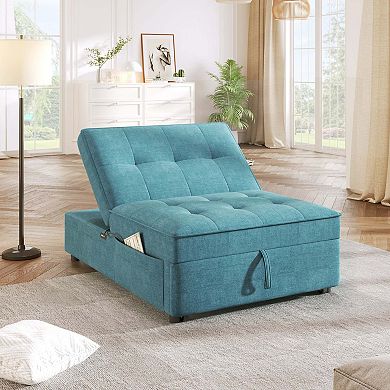 Mondawe 4-In-1 Sofa Bed,Multi-Function Folding Ottoman Bed With Storage Pocket And USB Port