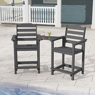 Adirondack high chair one-piece set