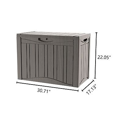 45 Gal Pro Resin Outdoor Storage Deck Box